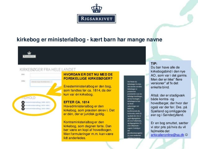 kirkebøger hele landet